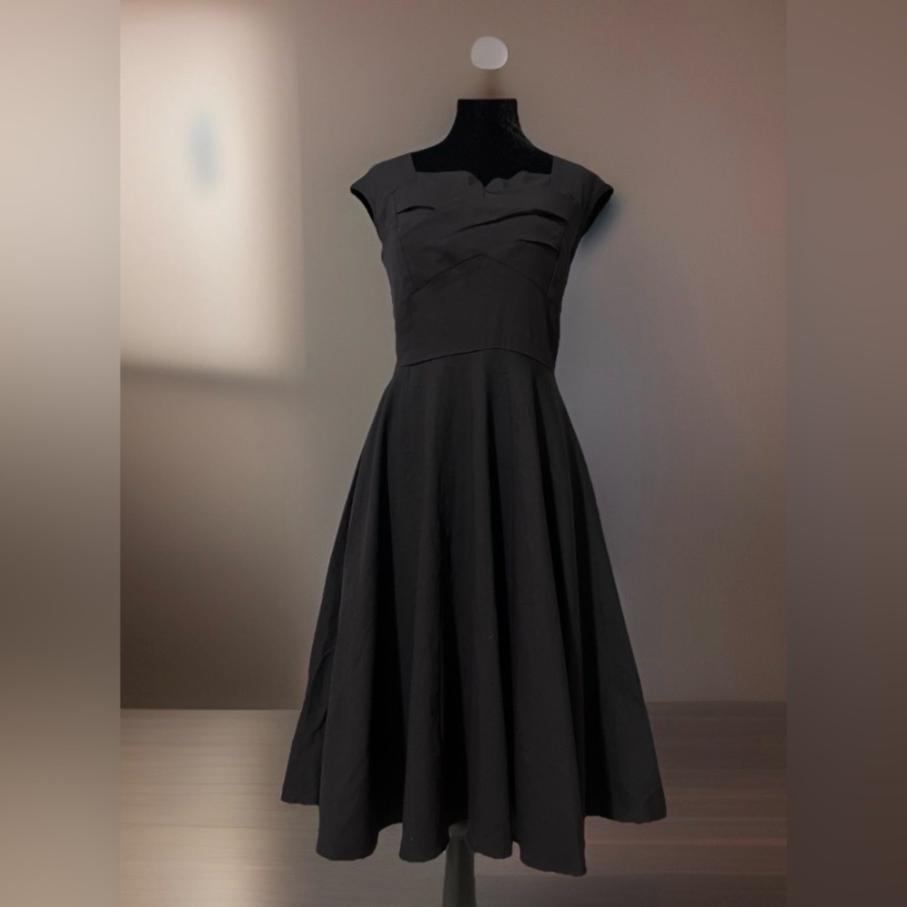 DressTells A-Line Retro Style Dress Back Zipper Cotton Blend Sz S New W/ Tag